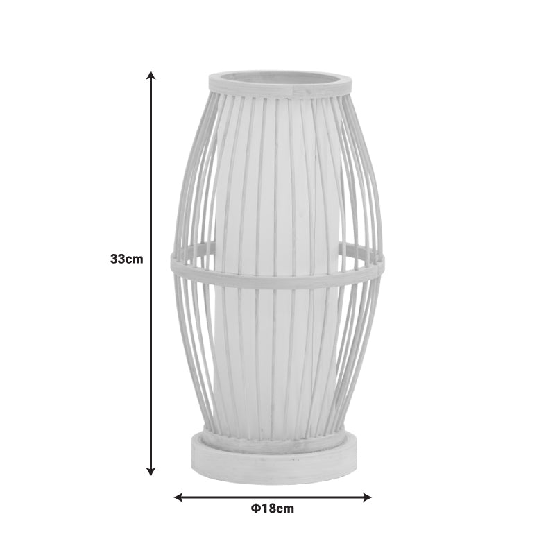 Επιτραπέζιο φωτιστικό Werek Inart Ε27 μπαμπού σε φυσική απόχρωση Φ18x33εκ - Hippiehome.gr