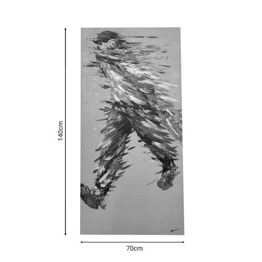 Πίνακας σε καμβά Walking Inart 70x3x140εκ - Hippiehome.gr