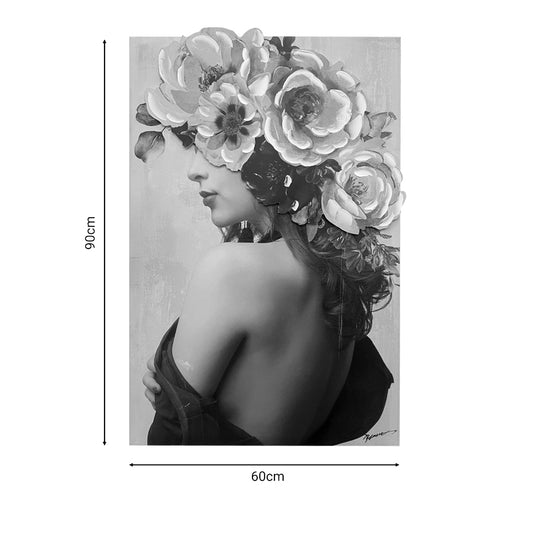 Πίνακας σε καμβά Bezira 3D Inart 60x3x90εκ - Hippiehome.gr