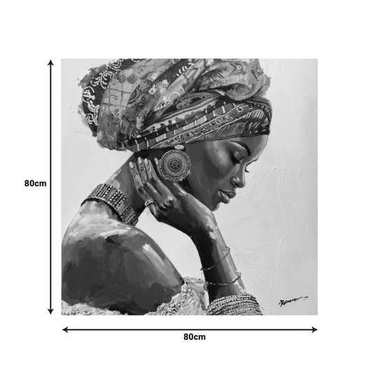 Πίνακας σε καμβά Jalo 3D Inart με πλαίσιο 80x3.5x80εκ - Hippiehome.gr