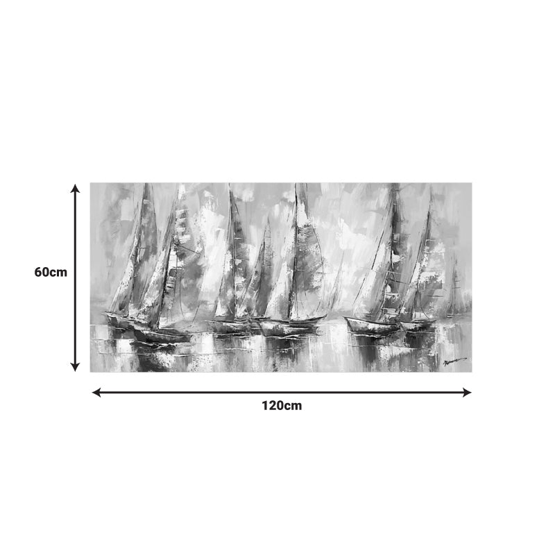 Πίνακας σε καμβά Yelkan Ι Inart με πλαίσιο 120x3.5x60εκ - Hippiehome.gr