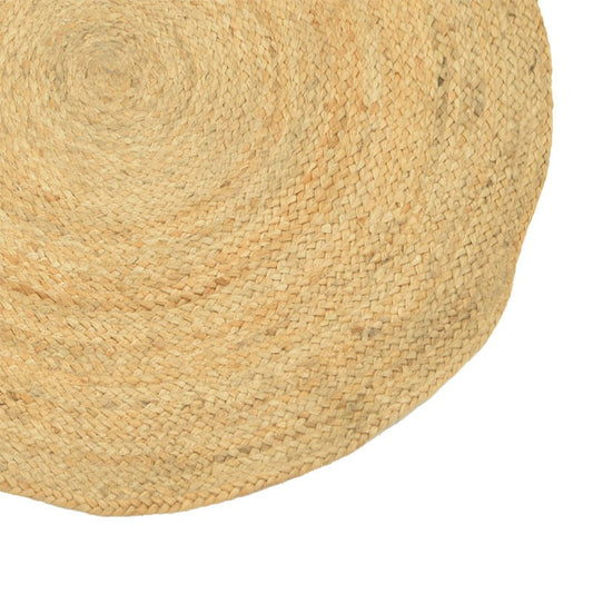 Χαλί Solon Inart φυσικό γιούτα 100x100x1εκ - Hippiehome.gr