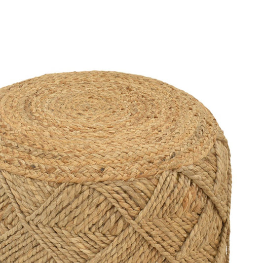 Σκαμπό Vladir Inart φυσικό 100% γιούτα 40x40x40εκ - Hippiehome.gr