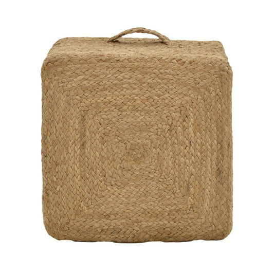 Σκαμπό Tresa Inart φυσικό 100% γιούτα 50x50x35εκ - Hippiehome.gr