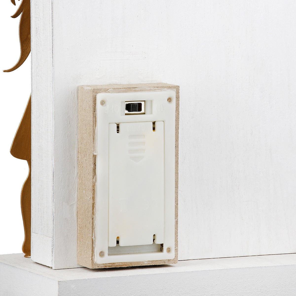 Stand Relief (Led) Rectangular "Sternenmadchen" Αστέρι Pattern Mdf Λευκό PU 10x7x24cm - Hippiehome.gr