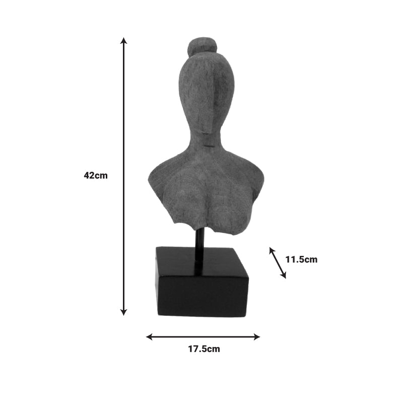 Επιτραπέζιο διακοσμητικό Lafia Inart φυσικό μάνγκο ξύλο-μέταλλο 17.5x11.5x42εκ - Hippiehome.gr