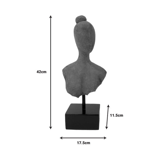 Επιτραπέζιο διακοσμητικό Lafia I Inart φυσικό μάνγκο ξύλο-μέταλλο 17.5x11.5x42εκ - Hippiehome.gr