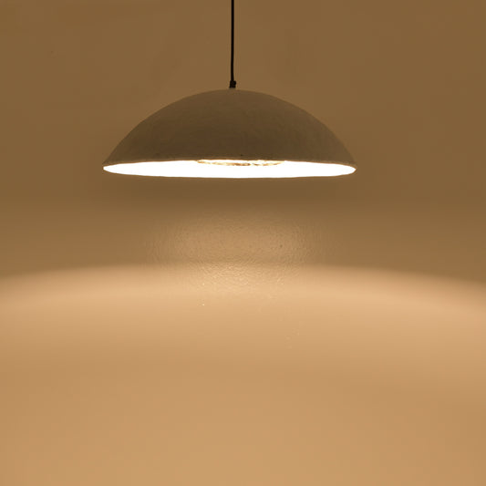 Φωτιστικό οροφής Markiz Inart λευκό press papier-μέταλλο Φ57x118εκ - Hippiehome.gr