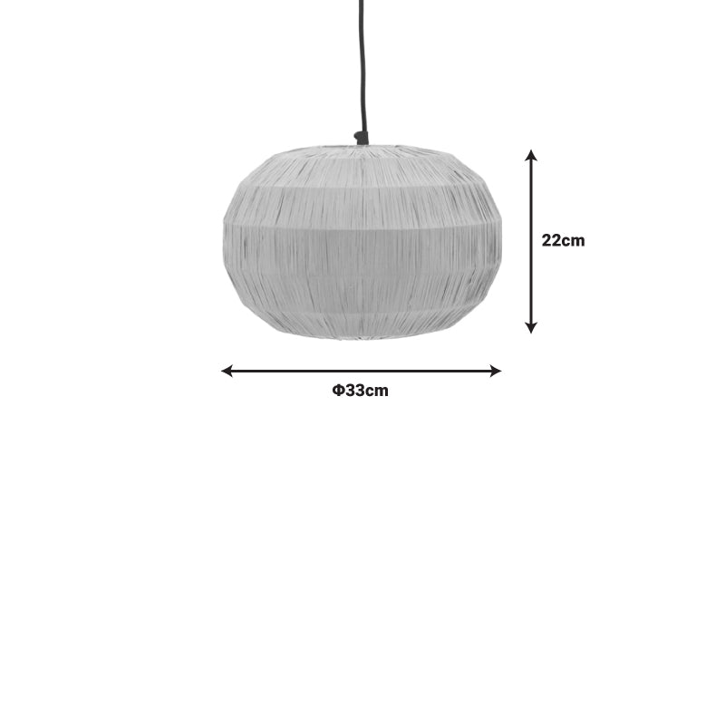 Φωτιστικό οροφής Ozelia Inart καφέ press papier-μέταλλο Φ33x122εκ - Hippiehome.gr