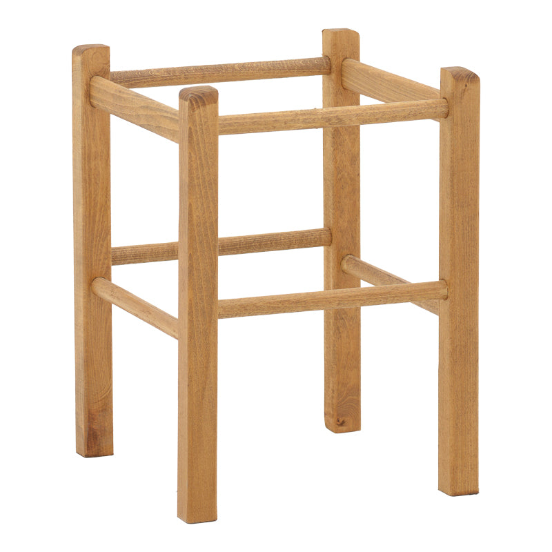 Σκαμπό καφενείου Oligor pakoworld μασίφ ξύλο οξιάς λούστρο καρυδί 34x34x47εκ - Hippiehome.gr