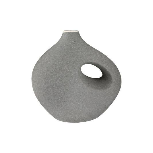 Βάζο "Radon" Κεραμικό Beige Γκρι PU 2 Pcs. Assorted 21x11.5x21cm - Hippiehome.gr