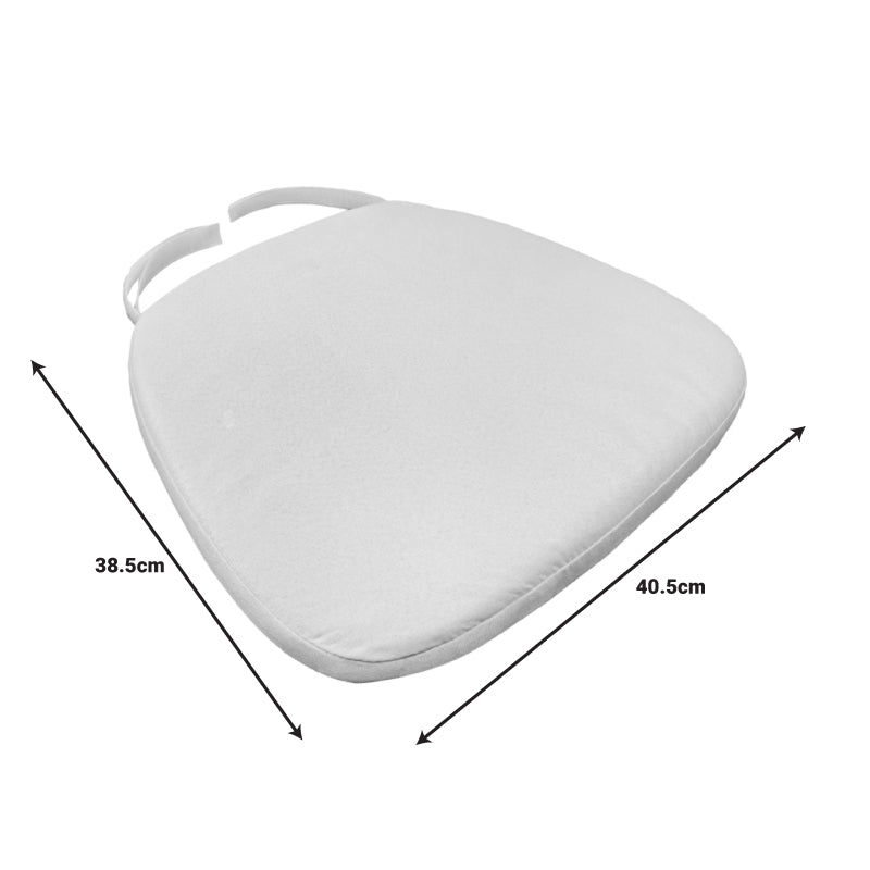 Μαξιλάρι Tiffany pakoworld ύφασμα σε λευκή απόχρωση 40.5x38.5x4εκ - Hippiehome.gr