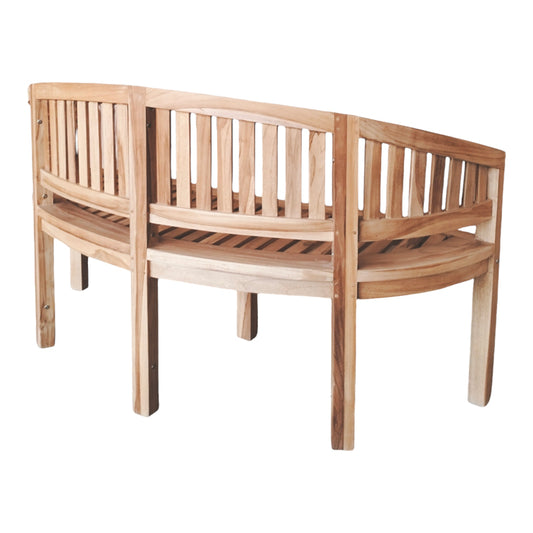 Καναπές τριθέσιος Coren pakoworld φυσικό teak ξύλο 150x61x87εκ - Hippiehome.gr