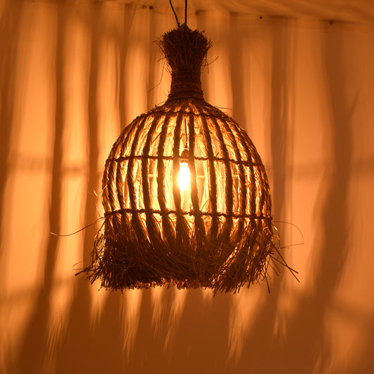 Φωτιστικό οροφής Sannel Inart mendong σε φυσική απόχρωση Φ60x90εκ - Hippiehome.gr