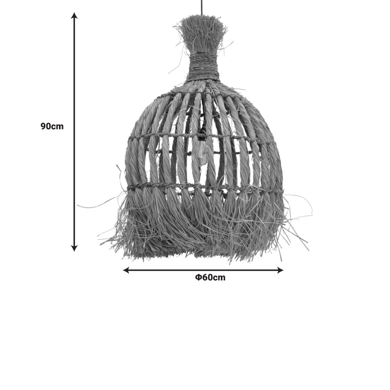 Φωτιστικό οροφής Sannel Inart mendong σε φυσική απόχρωση Φ60x90εκ - Hippiehome.gr