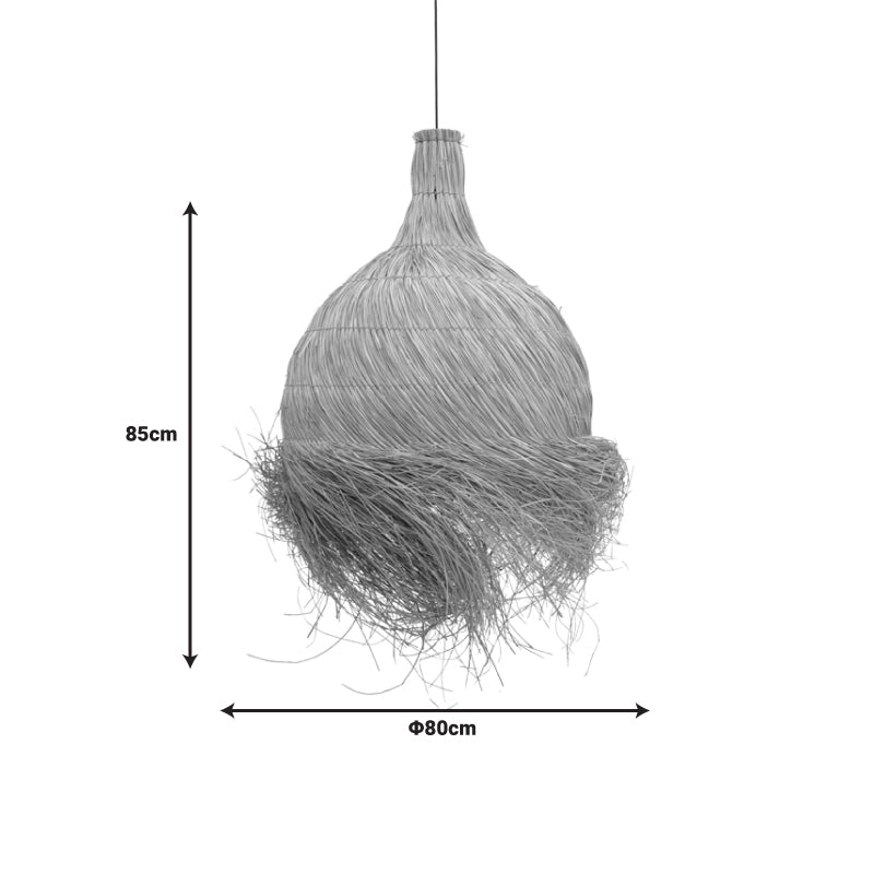 Φωτιστικό οροφής Cazin I Inart mendong σε φυσική απόχρωση Φ80x85εκ - Hippiehome.gr