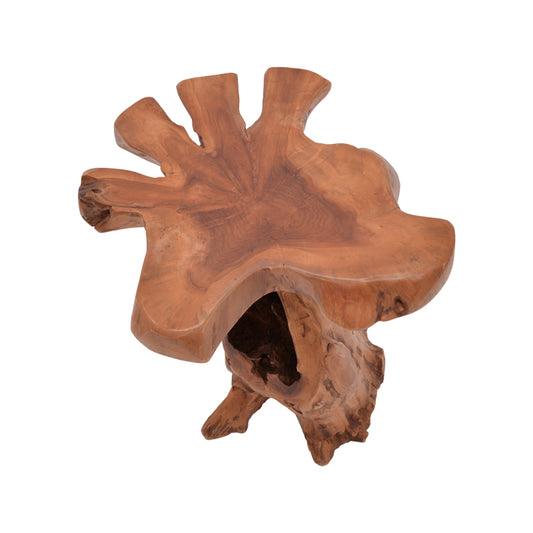 Βοηθητικό τραπέζι Mushile pakoworld teak ξύλο σε φυσική απόχρωση 30x35x45εκ - Hippiehome.gr