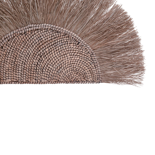Διακοσμητικό τοίχου Nairone Inart seagrass-abaca σε φυσικό χρώμα 85x105x10εκ - Hippiehome.gr