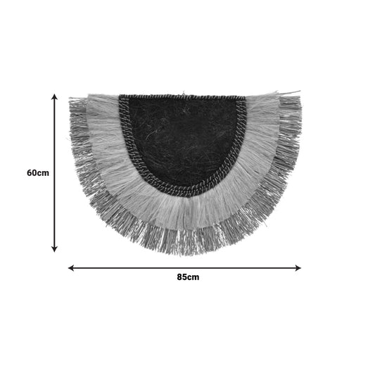 Διακοσμητικό τοίχου Pedrine Inart seagrass-abaca σε φυσικό χρώμα 85x60x6εκ - Hippiehome.gr