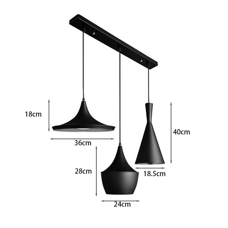 Φωτιστικό οροφής τρόφωτο Latren Ι pakoworld μαύρο-χρυσό μέταλλο 84x30x100εκ - Hippiehome.gr