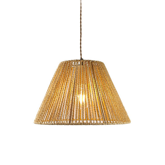 Φωτιστικό οροφής μονόφωτο Lubuto pakoworld μέταλλο-σχοινί σε φυσική απόχρωση Φ34.5x23εκ - Hippiehome.gr