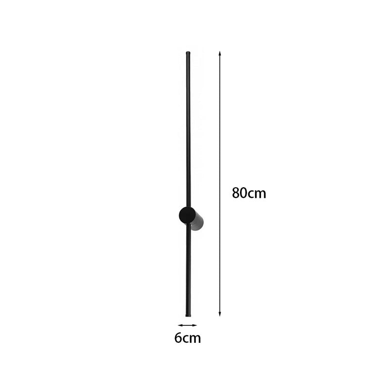 Φωτιστικό τοίχου-απλίκα Eftenbo pakoworld led μέταλλο μαύρο Φ8x80εκ - Hippiehome.gr