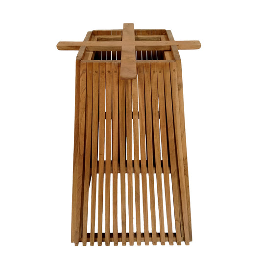 Βάση τραπεζιού μπαρ εσωτερικού χώρου Darius pakoworld mindi ξύλο σε φυσική απόχρωση 60x60x90εκ - Hippiehome.gr