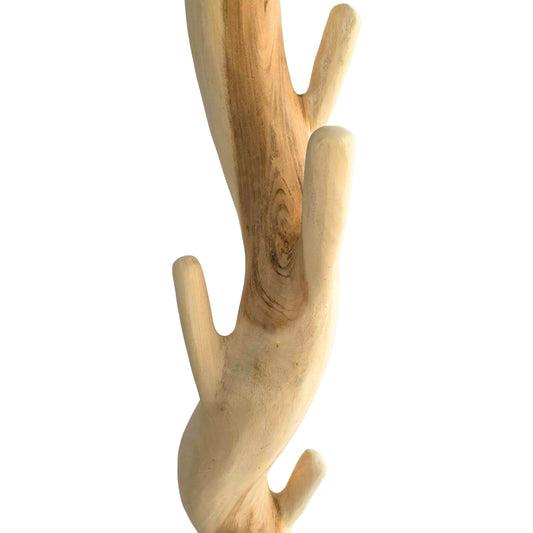 Καλόγερος Renzo pakoworld suar ξύλο σε φυσική απόχρωση 30x30x200εκ - Hippiehome.gr