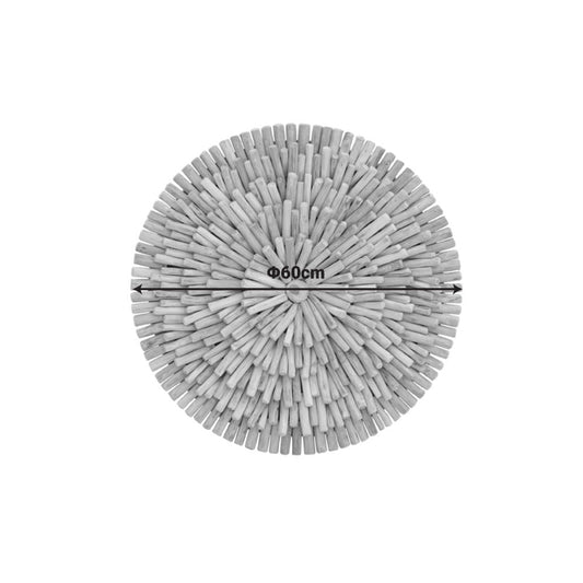 Διακοσμητικό τοίχου Decofy Inart drift ξύλο σε φυσική απόχρωση Φ60x5εκ - Hippiehome.gr