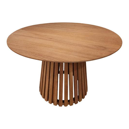 Τραπέζι Kenda Ι pakoworld mindi ξύλο σε φυσική απόχρωση Φ120x75εκ - Hippiehome.gr