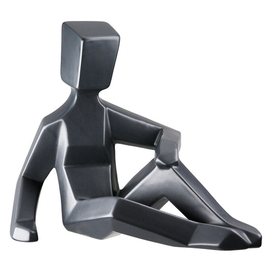 Φιγούρα "Patras" Κεραμικό Dark Gray PU 21x12x16cm - Hippiehome.gr