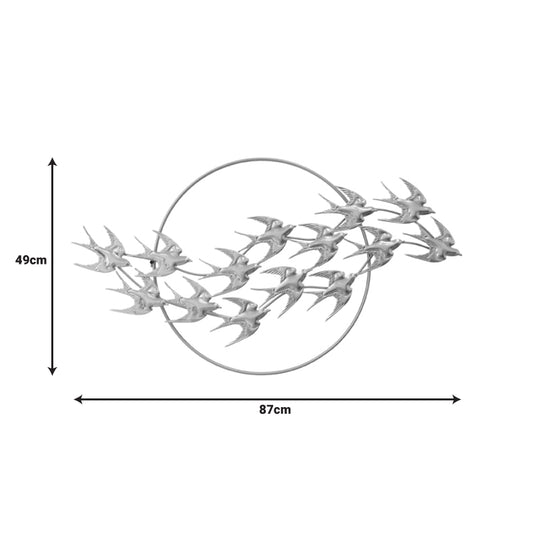 Διακοσμητικό τοίχου Elzy Inart μέταλλο σε χρυσή απόχρωση 87x49x4εκ - Hippiehome.gr