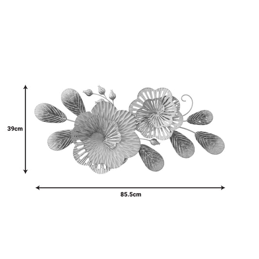 Διακοσμητικό τοίχου Barney Inart μέταλλο σε χρυσή-λευκή απόχρωση 85.5x39x5.5εκ - Hippiehome.gr