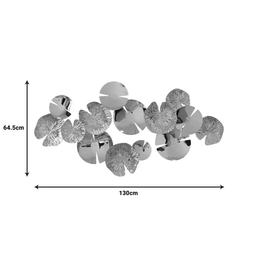Διακοσμητικό τοίχου Lily Inart μέταλλο σε χρυσή απόχρωση130x64.5x6εκ - Hippiehome.gr