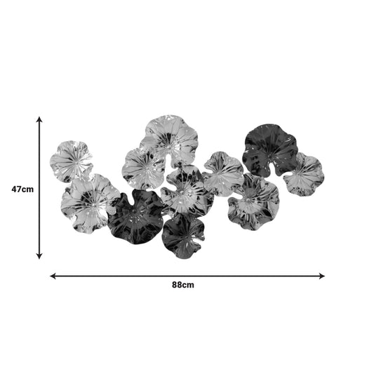 Διακοσμητικό τοίχου Merinda Inart μέταλλο σε χρυσή-μαύρη απόχρωση 88x47x5εκ - Hippiehome.gr