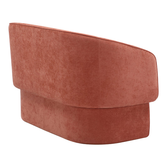 Καναπές διθέσιος Playmob pakoworld ύφασμα σε κεραμιδί απόχρωση 128x65x79εκ - Hippiehome.gr