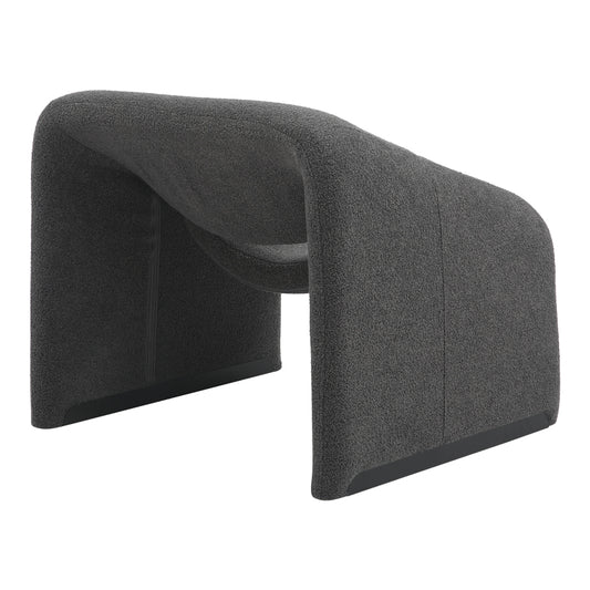 Πολυθρόνα Clous pakoworld μπουκλέ ύφασμα σε ανθρακί απόχρωση 86x77x73.5εκ - Hippiehome.gr