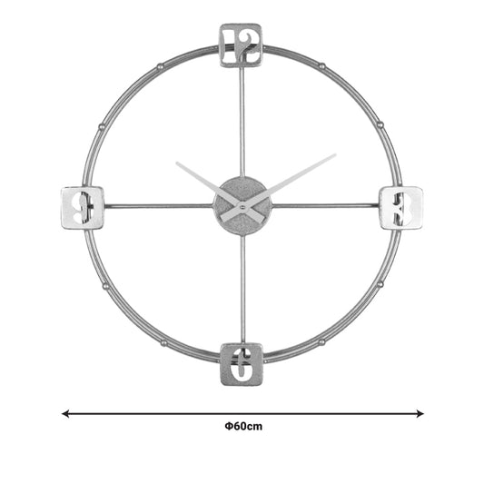 Ρολόι τοίχου Hunga Inart μέταλλο σε χρυσή απόχρωση 60x7.5x60εκ - Hippiehome.gr