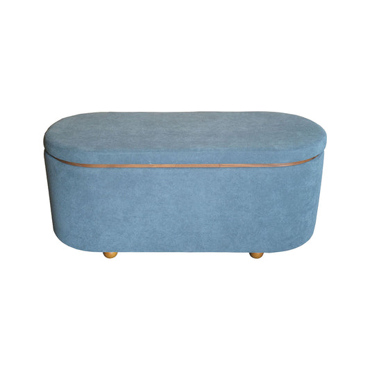 Σκαμπό μπαούλο Tara Inart σετ 2 τεμ βελούδο σε σκούρη γκρι και ανθρακί απόχρωση - Hippiehome.gr