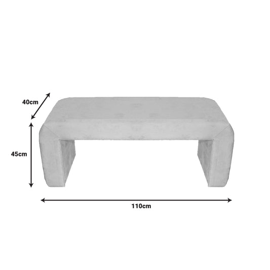 Σκαμπό Gagga Inart βελούδο σε πράσινη απόχρωση 110x40x45εκ - Hippiehome.gr