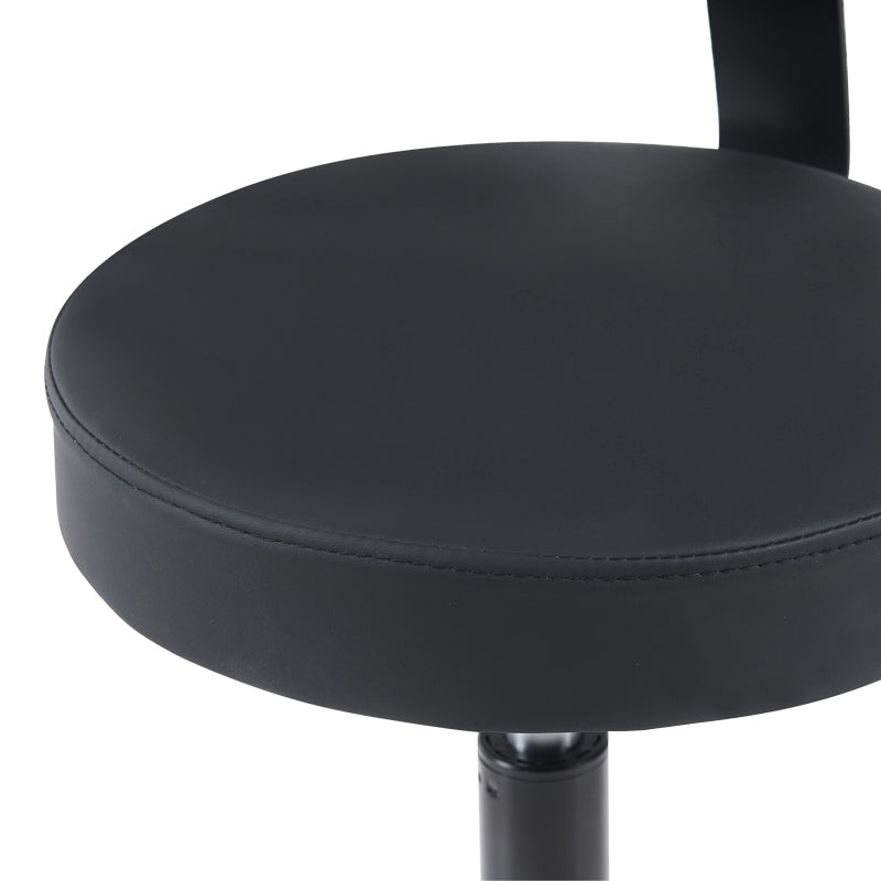 Καρέκλα γραφείου τροχήλατη Mafeshi pakoworld pu σε μαύρη απόχρωση 45x44x70-82εκ - Hippiehome.gr