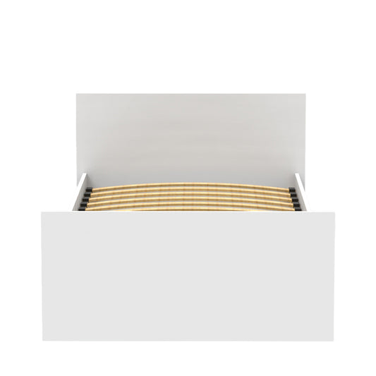 Κρεβάτι Toscana pakoworld σε λευκή απόχρωση 90x200εκ - Hippiehome.gr