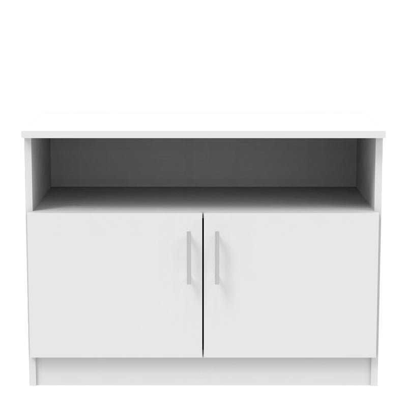 Ντουλάπι χαμηλό Galdow pakoworld σε λευκή απόχρωση 80x45x60εκ - Hippiehome.gr