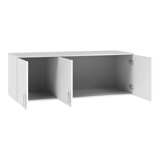 Πατάρι ντουλάπας Royal pakoworld τρίφυλλο λευκό 150x58x53εκ - Hippiehome.gr