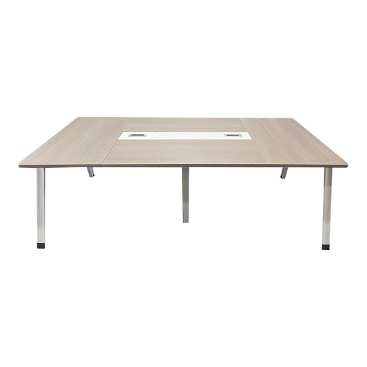 Τραπέζι συνεδριάσεων Armadi pakoworld σε γκρι-λευκή απόχρωση 240x120x75εκ - Hippiehome.gr