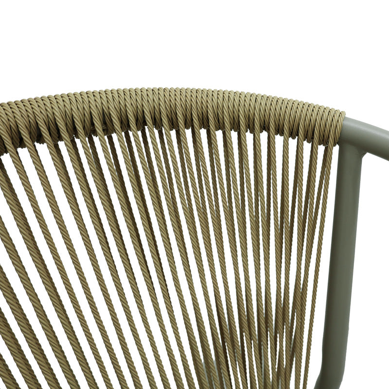 Πολυθρόνα στοιβαζόμενη Convince pakoworld αλουμίνιο με καφέ σκελετό-textilene-pe rattan 56x63x82εκ - Hippiehome.gr