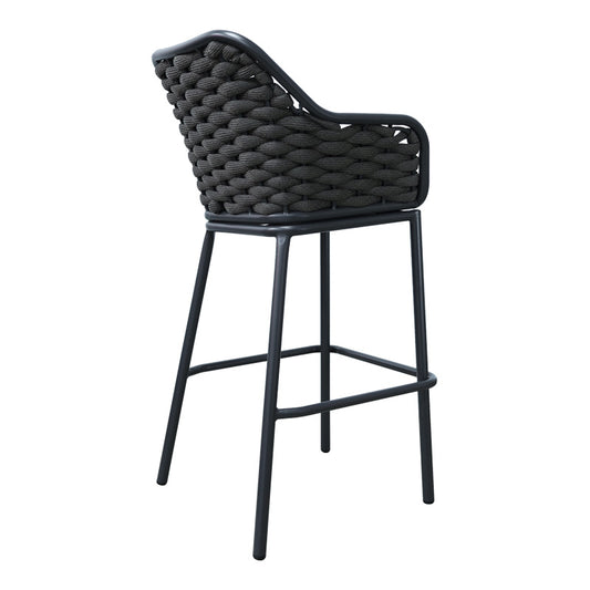 Σκαμπό μπαρ Zuki pakoworld αλουμίνιο με γκρι σκελετό και μαξιλάρι 55x54x109εκ - Hippiehome.gr