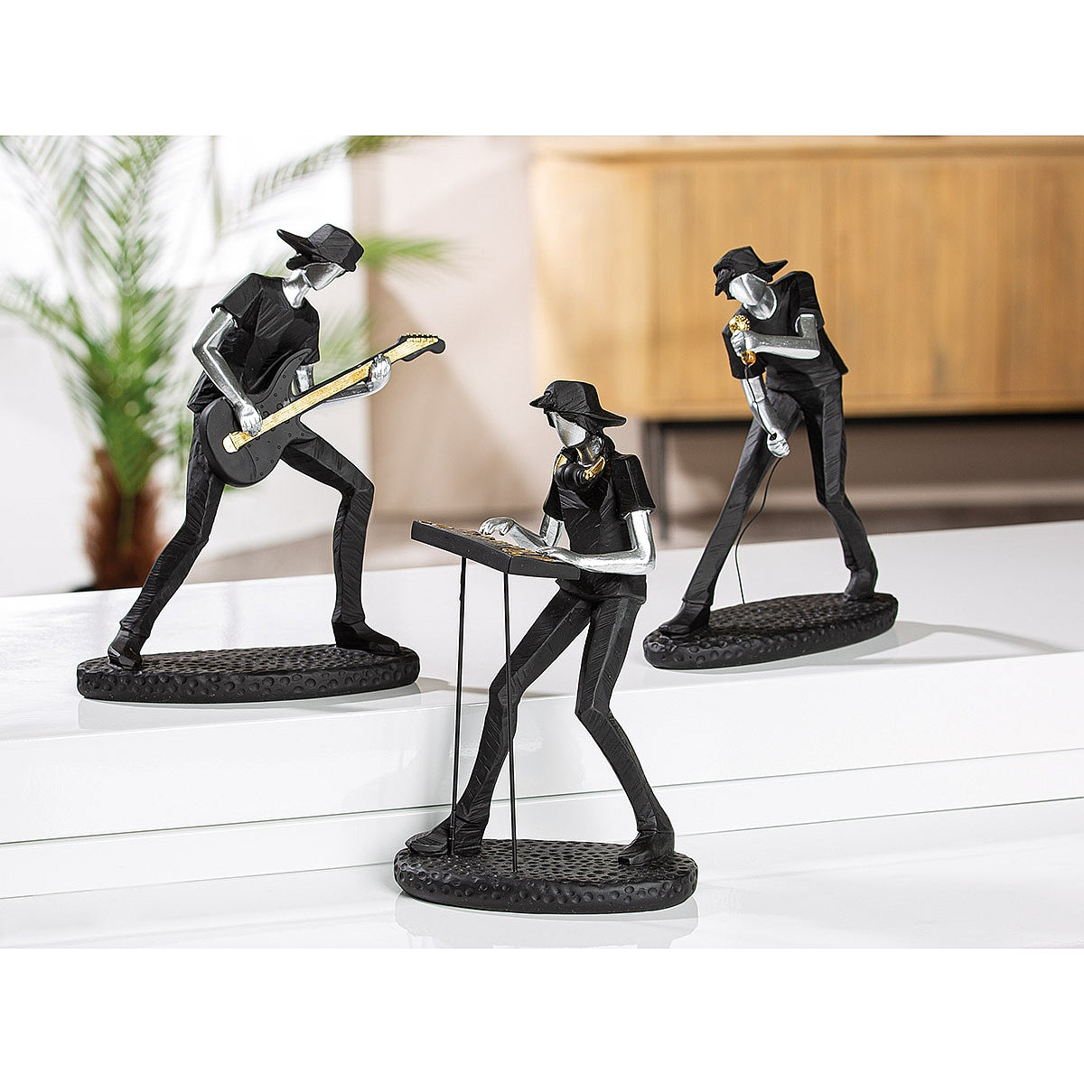 Διακοσμητικό ArteLibre Μουσικός Μαύρο Polyresin 17x11x24cm Σε 3 Σχέδια - Hippiehome.gr