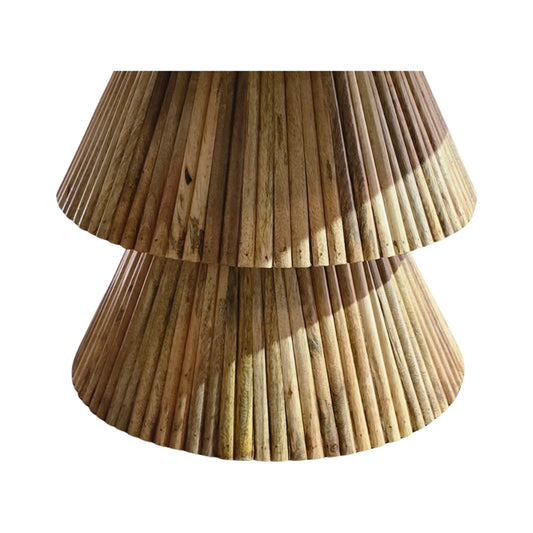 Τραπέζι σαλονιού Havai pakoworld μασίφ ξύλο mango σε φυσική απόχρωση κ λευκή επιφάνεια μαρμάρου Φ80x45εκ - Hippiehome.gr