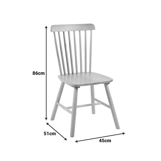 Καρέκλα Bristol pakoworld rubberwood σε φυσική απόχρωση 45x51x86εκ - Hippiehome.gr